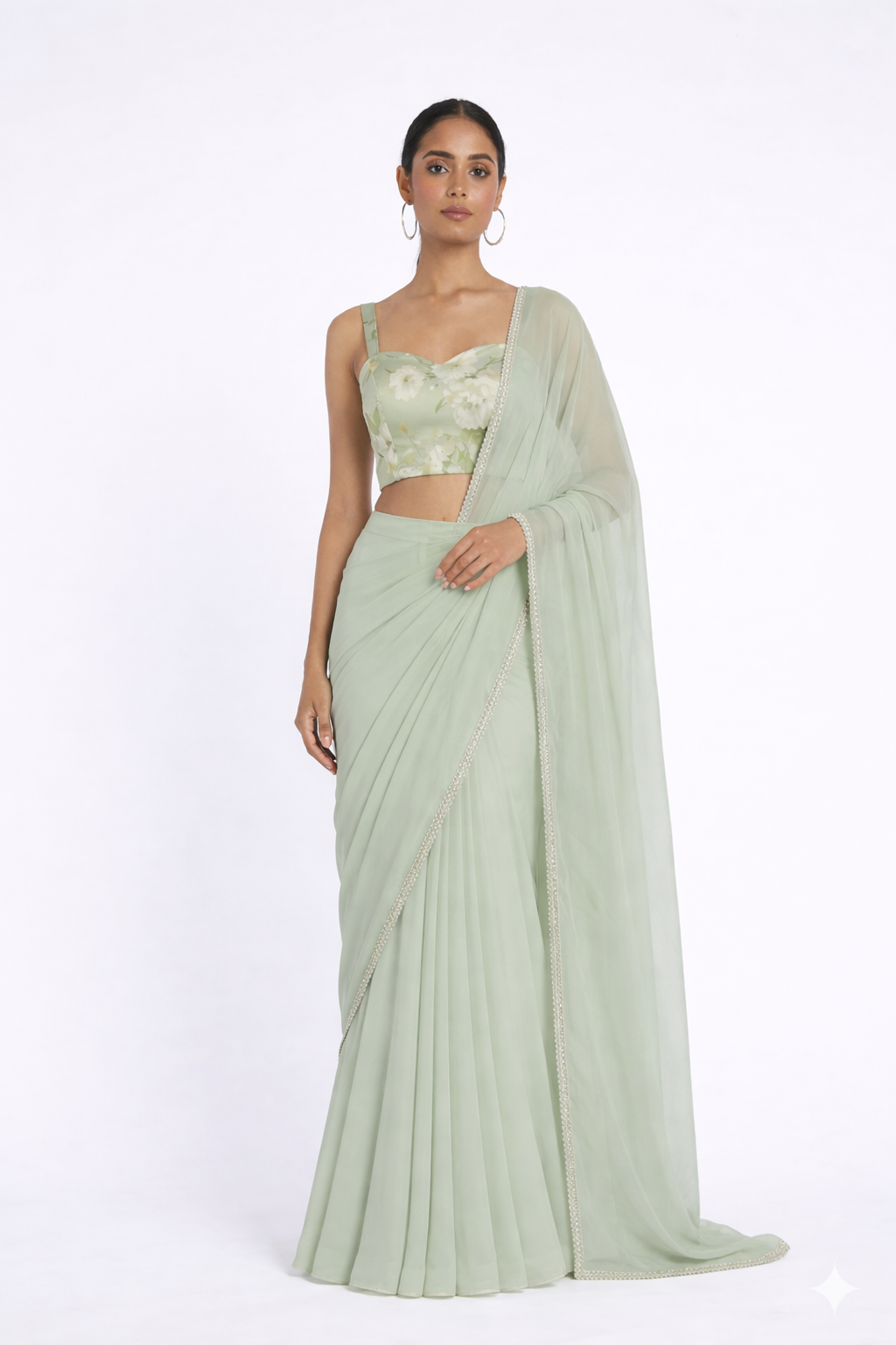 THE RUMI SWEETHEART PRINTED SAREE
