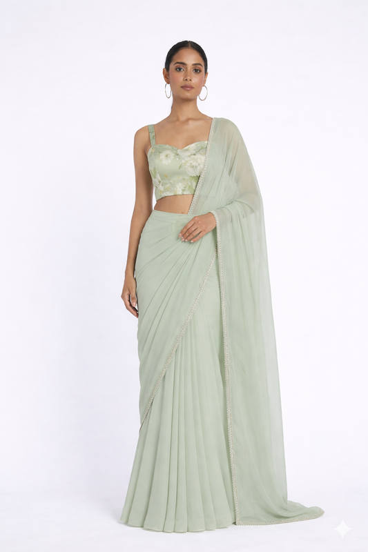 THE RUMI SWEETHEART PRINTED SAREE