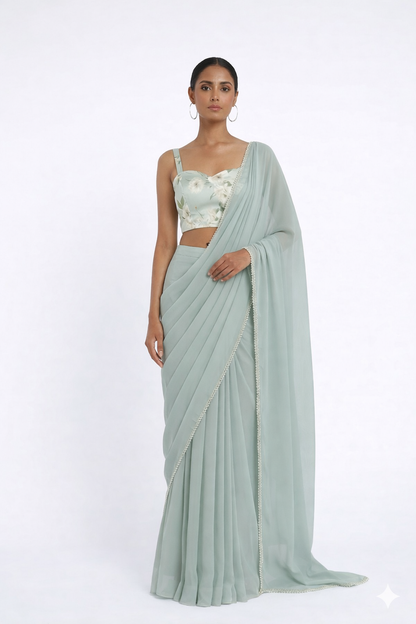 THE RUMI SWEETHEART PRINTED SAREE