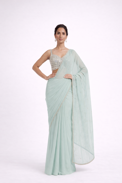 THE MILA MIRROR SWEETHEART SAREE